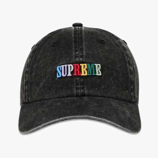 Supreme Pigment Dye 6-Panel Black