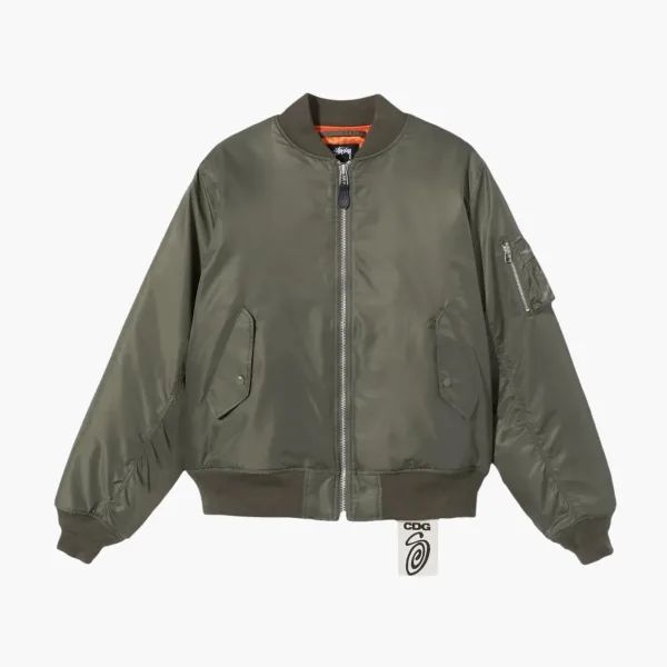 Stussy x Comme des Garçons MA-1 Jacket Olive