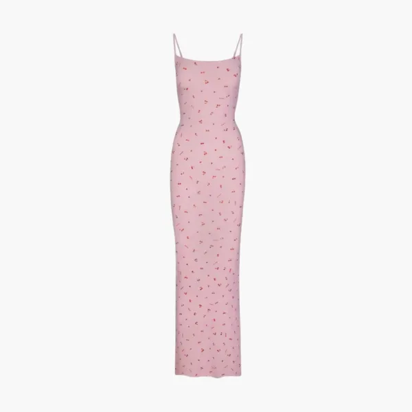 SKIMS Soft Lounge Long Slip Dress Pink