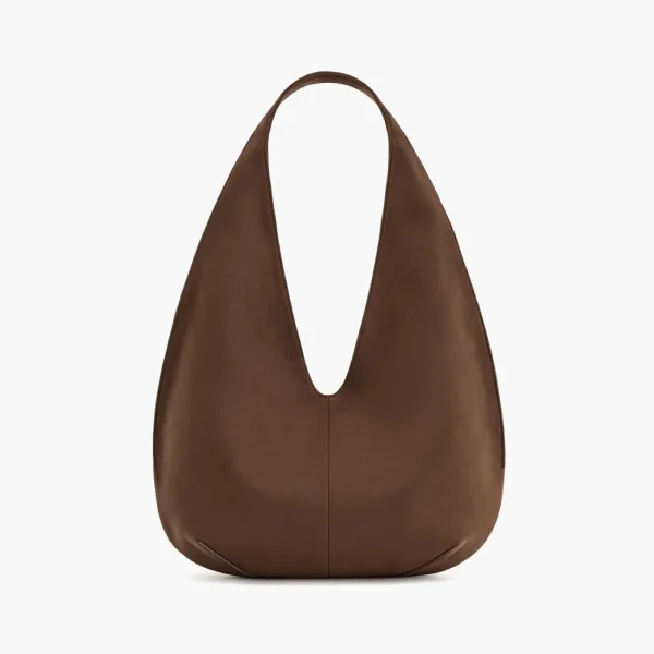 JW PEI Dara Faux Suede Hobo Bag Mocha Brown