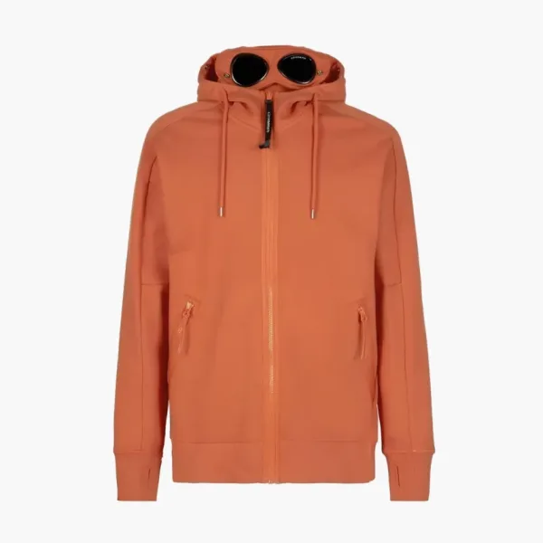 C.P. Company Zipped Hoodie Orange