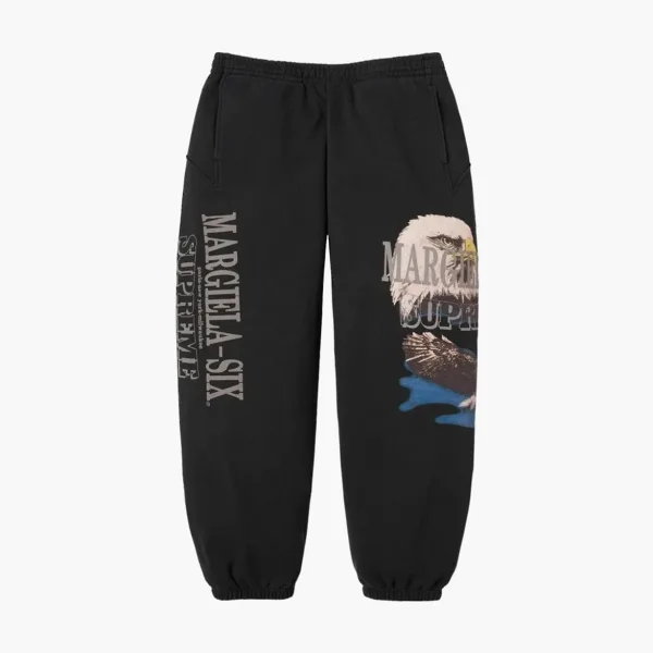 Supreme x MM6 Maison Margiela Eagle Sweatpants Black