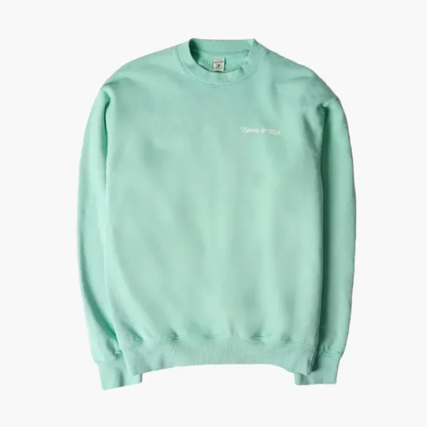 Sporty & Rich Self Love Club Sweatshirt  Jade/Cream