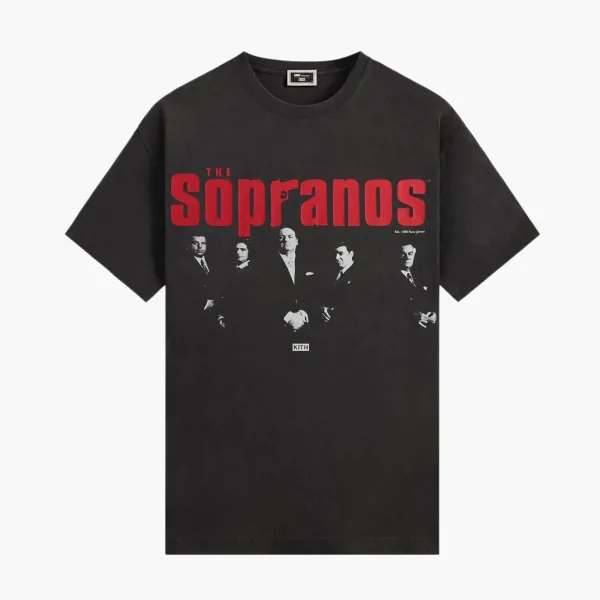 Kith x The Sopranos Est. 1990 Poster Vintage Tee Black