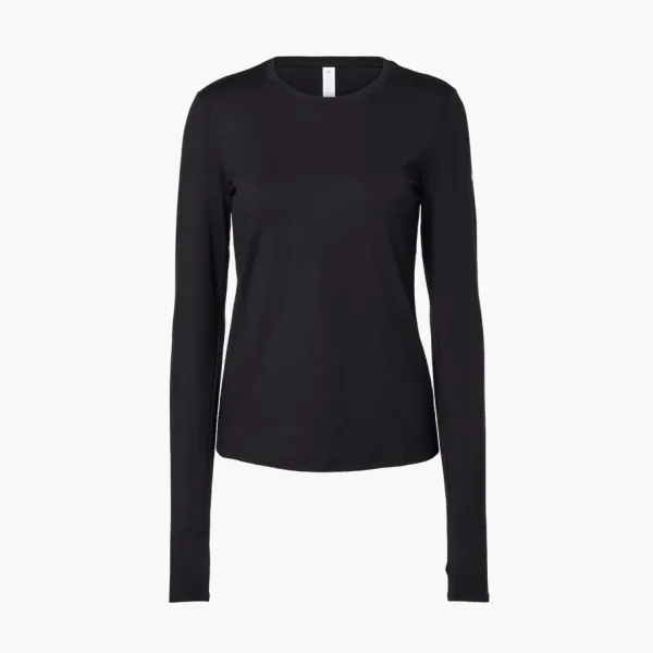Alo Yoga Alosoft Finesse Long Sleeve Black