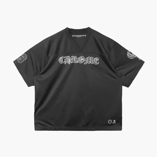 Chrome Hearts Mesh Stadium Football Jersey Black