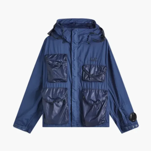 C.P. Company Multi Pocket Goggle Jacket Blue