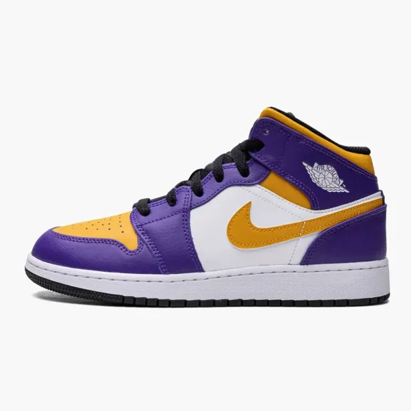 Air Jordan 1 Mid GS Lakers