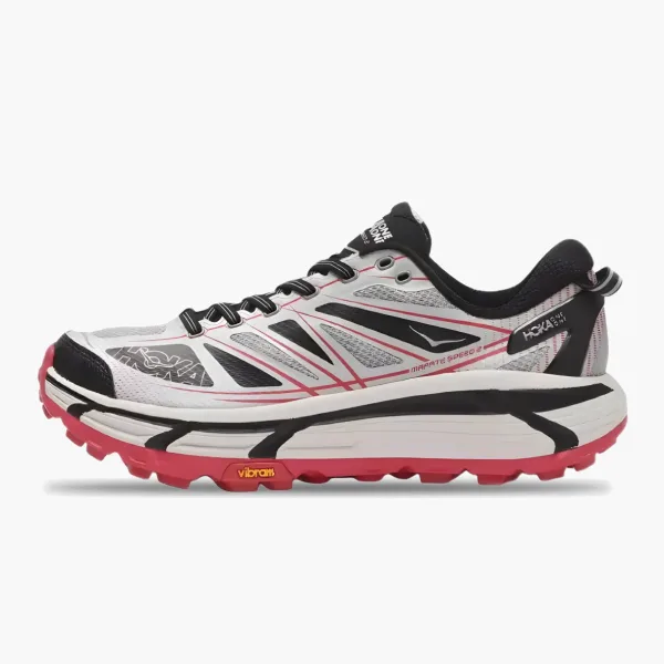 Hoka Mafate Speed 2 Galactic Grey Ruby Red