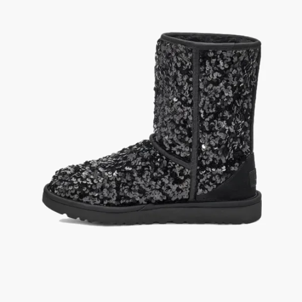 Wmns Classic Short Chunky 'Sequin - Black'