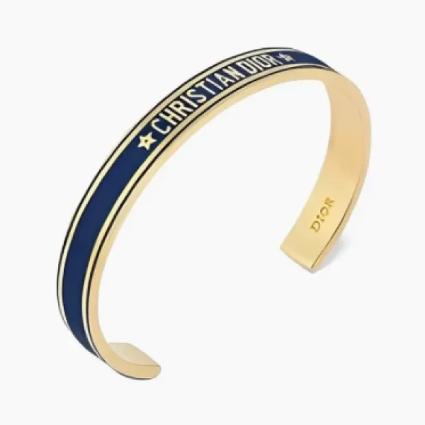 Dior Metal Bangles WMNS Navy Gold