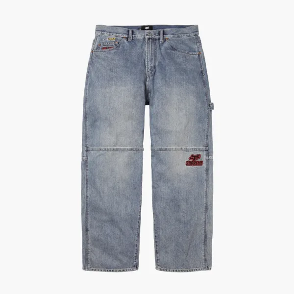 Supreme x Fox Racing Cordura Baggy Jeans Denim