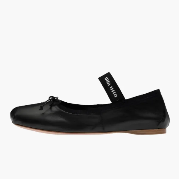 Miu Miu Satin Ballerinas Dark