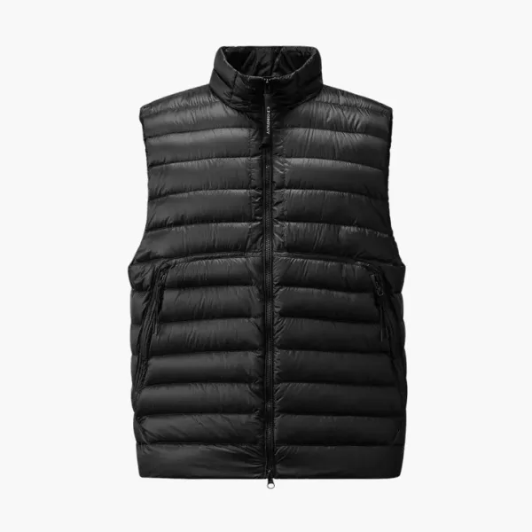 C.P. Company Men's Black D.D. Shell Lens Down Vest Total Eclipse Black