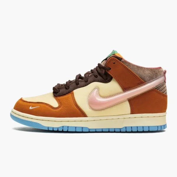 Nike Dunk Mid Social Status Free Lunch Chocolate Milk