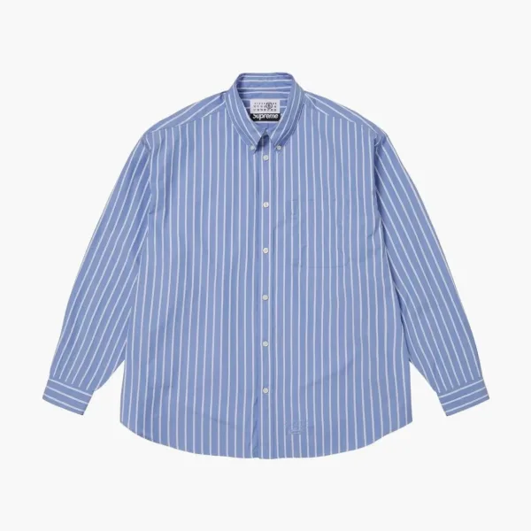 Supreme x MM6 Maison Margiela Stripe Shirt Blue