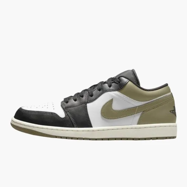 Nike Air Jordan 1 Low "Black Toe Medium Olive"