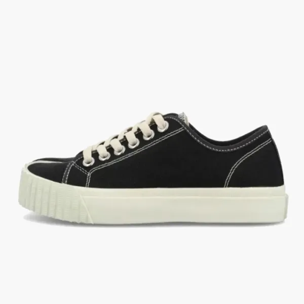 Maison Margiela Tabi Canvas Sneakers Black White
