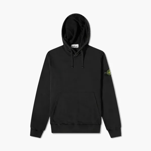 Stone Island Patch Hoodie Black