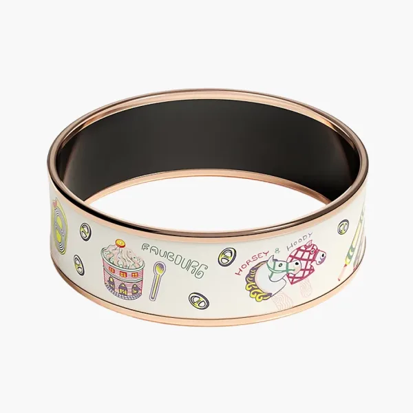 Hermès Funny Ice Cream bangle White