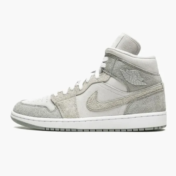 Air Jordan 1 Mid SE WMNS Grey Fleece