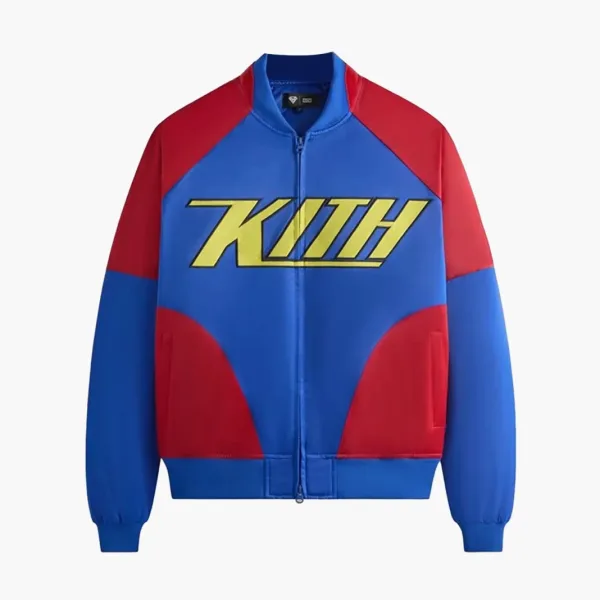 Kith x Superman Satin Bomber Jacket Cyclone