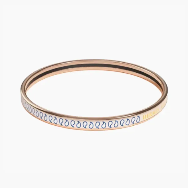 Hermès Enamel Bangles Gold