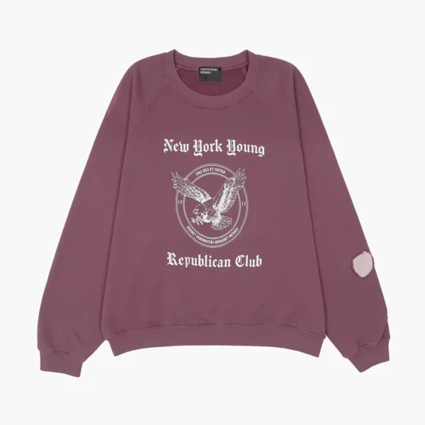 Enfants Riches Déprimés New York Y.R.C. Raglan Sweatshirt Tawny Port