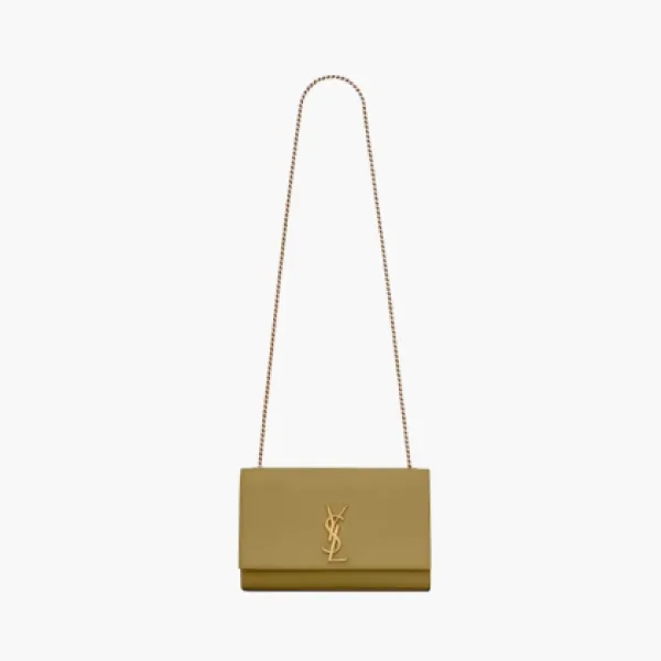 SAINT LAURENT Kate Shoulder Bags Yellow