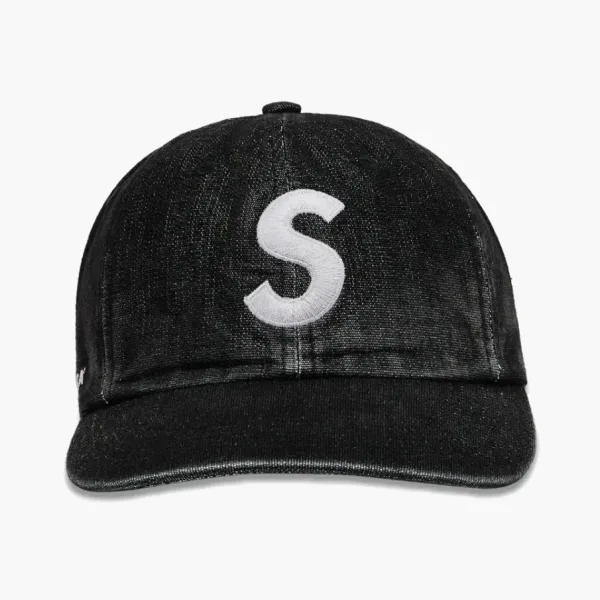 Supreme Cordura Denim S Logo 6-Panel Black