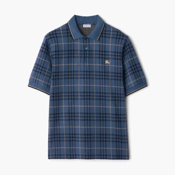 Burberry Check Cotton Polo Shirt Bay