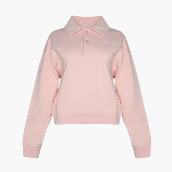 Sporty & Rich Rizzoli Cropped Polo Ballet Pink/White