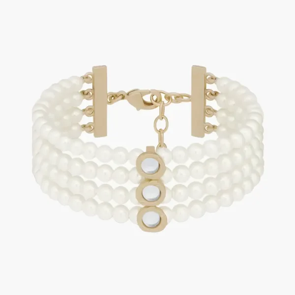 Dior Pearl Bangles WMNS White Choker