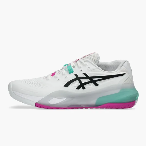 Asics Gel-Resolution X 2E Wide White Aurora Green