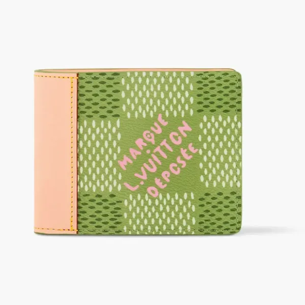 Louis Vuitton by Tyler, the Creator Slender Wallet Green Damier Golf