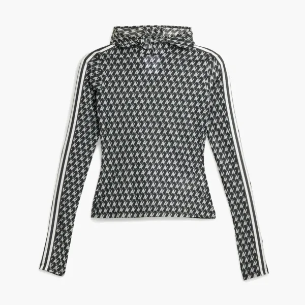 Adidas Originals x Avavav Mesh Allover Print Top Black
