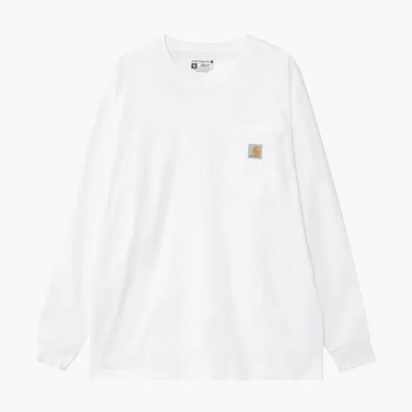 Carhartt K126 Pocket Long-Sleeve T-Shirt White