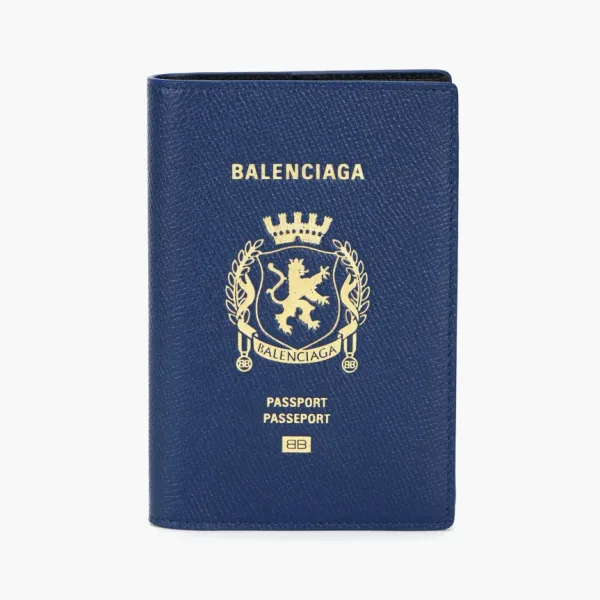 Balenciaga Passport Holder in Blue
