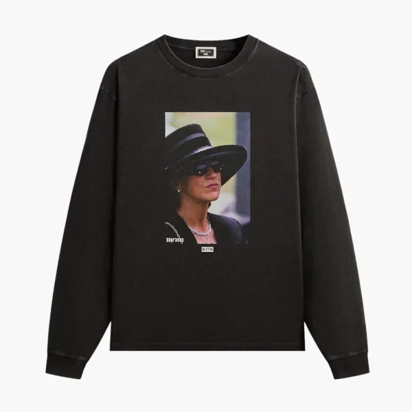 Kith x The Sopranos Carmela Vintage Long Sleeve Tee Black