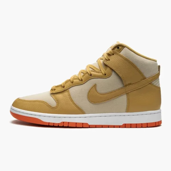 Nike Dunk High Gold Canvas
