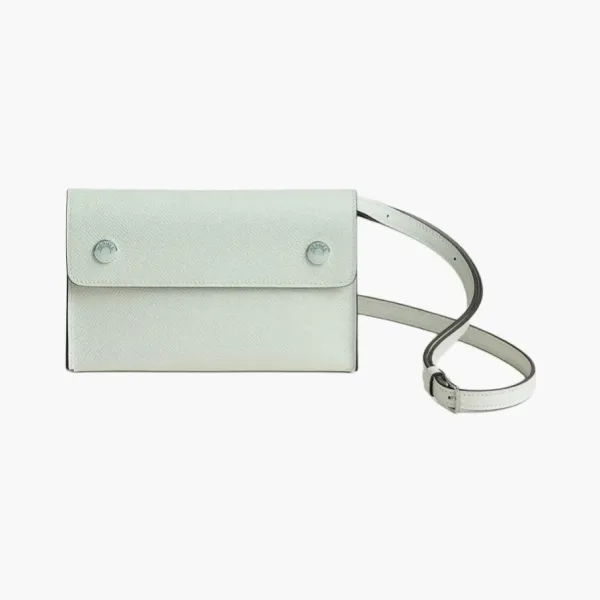 Hermes Hermèsnap Epsom Calfskin Shoulder Bag White