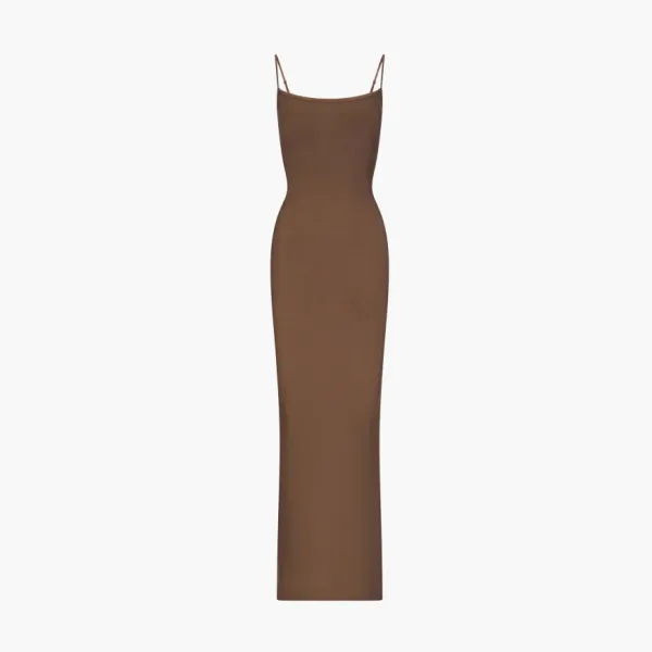 Skims Soft Lounge Long Dress Oxide