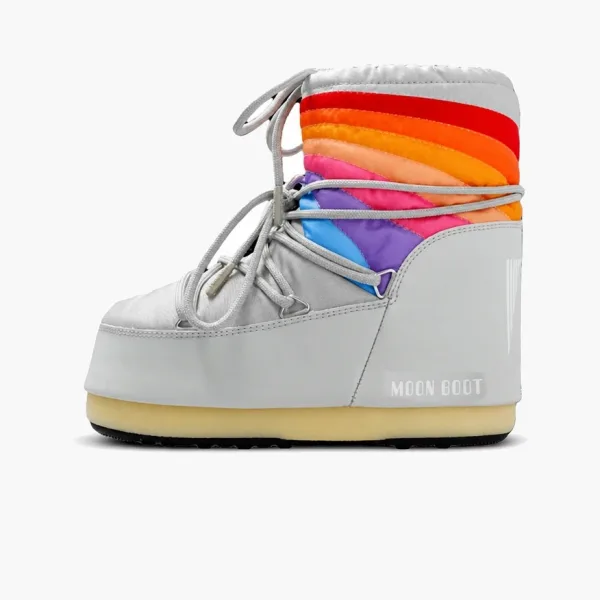 Moon Boot Icon Low Rainbow Grey