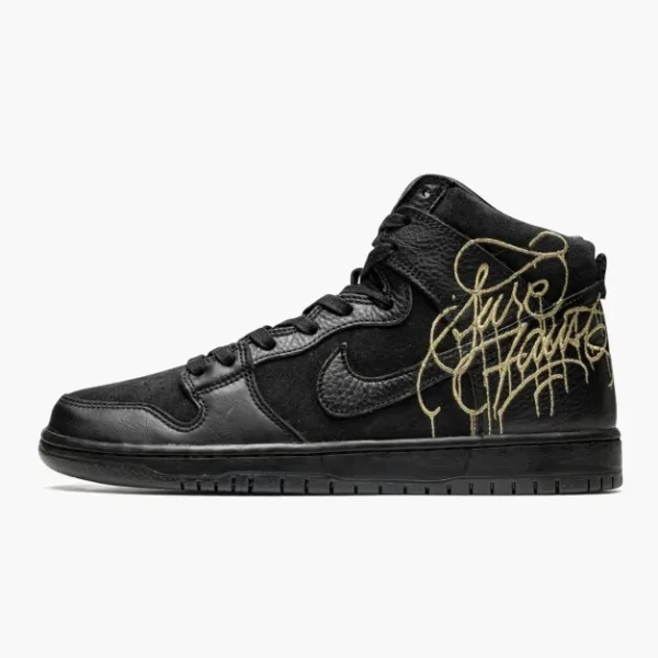 Nike SB Dunk High Faust Black Gold