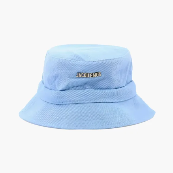 Jacquemus Cotton Panama Hat Blue