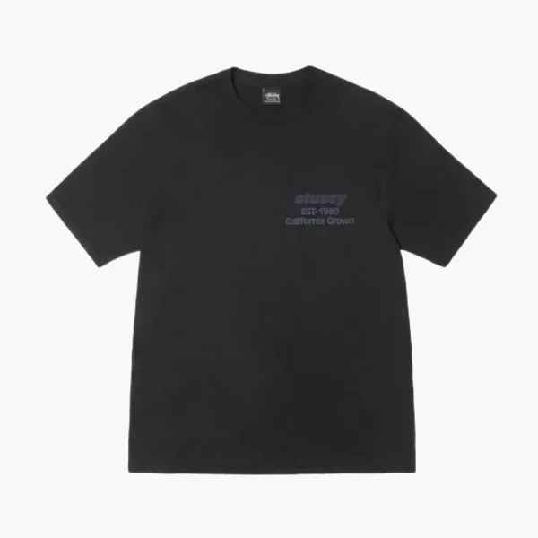 Stussy California Grown Tee Pigment Dyed Black