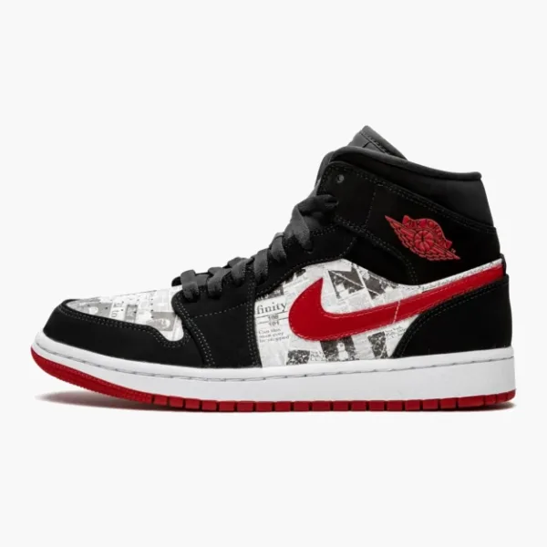 Air Jordan 1 Mid SE Newspaper Air Times