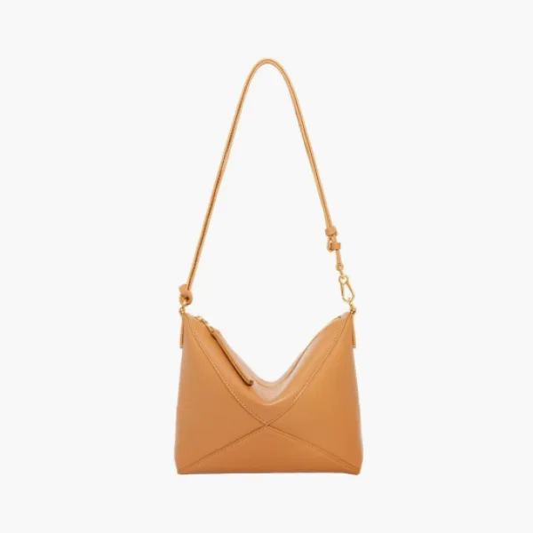Loewe Puzzle Fold Pouch Shiny Nappa Calfskin Warm Desert 