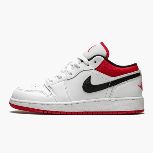 Air Jordan 1 Low GS White / Gym Red