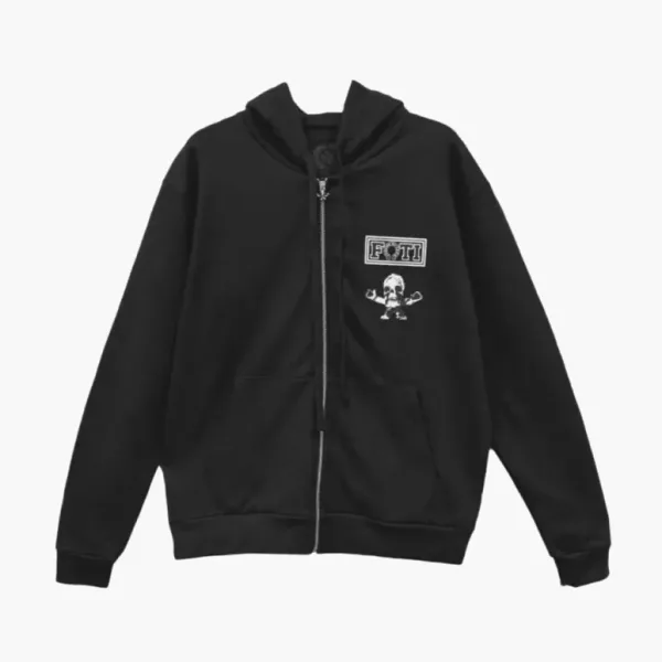 Chrome Hearts Foti Tic Tac Toe Hoodie Black